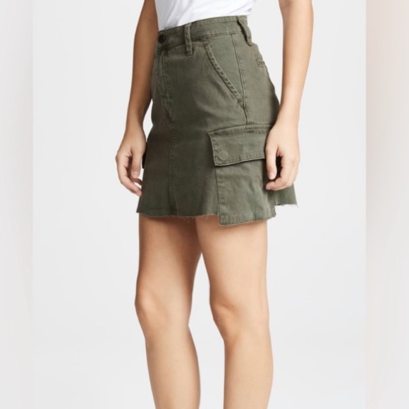 Joe’s Jeans The Cargo Mini Skirt Olive Green Size 28 (4-6) - Picture 4 of 10